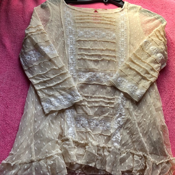 Free People Sheer Bohemian Top - Picture 6 of 6